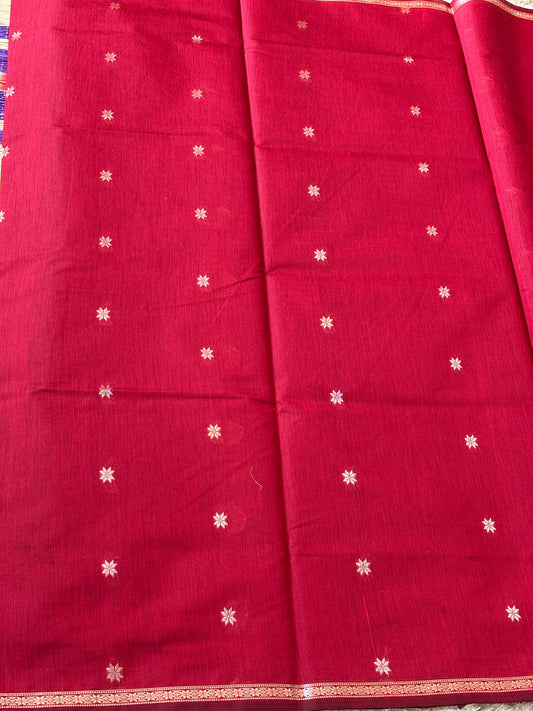 Maheshwari Cotton : Red - TN049