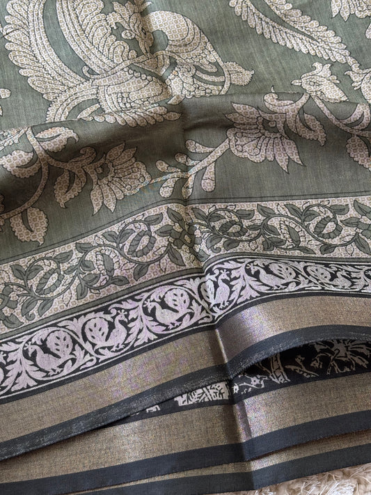 Mashru Silk : Green - TN034