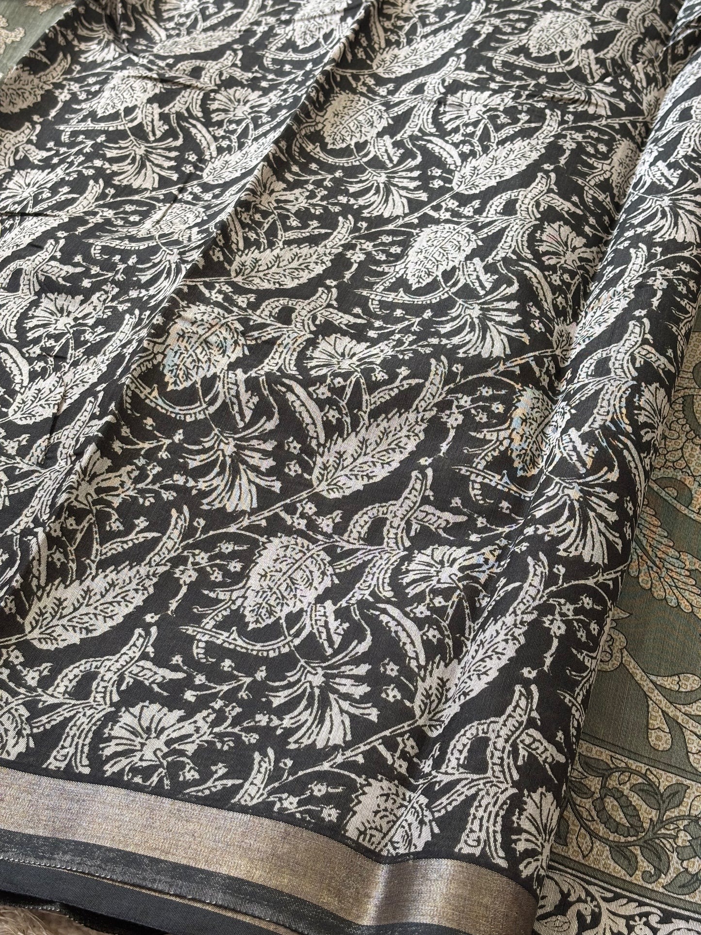 Mashru Silk : Green - TN034