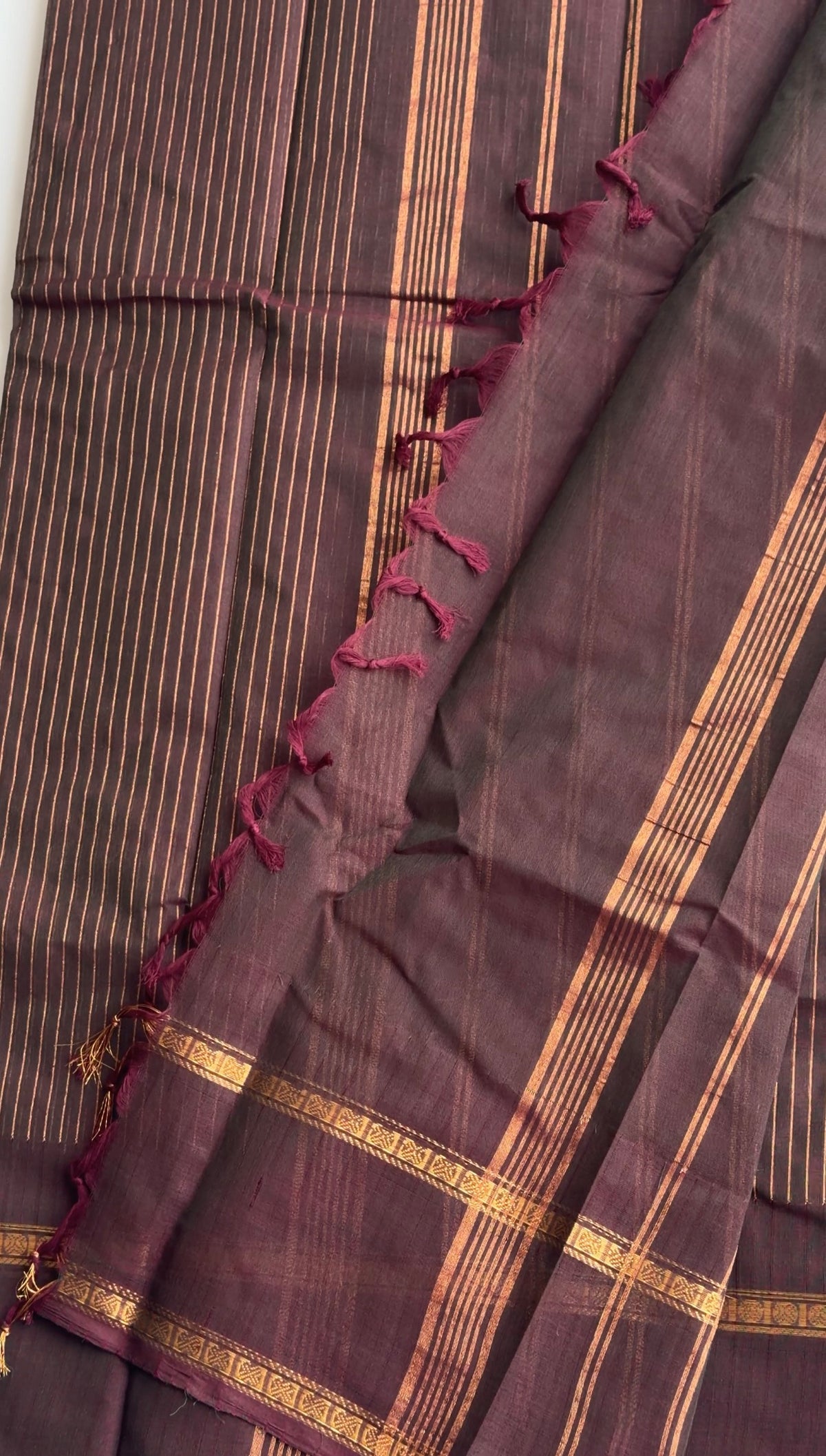 Brown Dual-Tone kanchi cotton - TN430