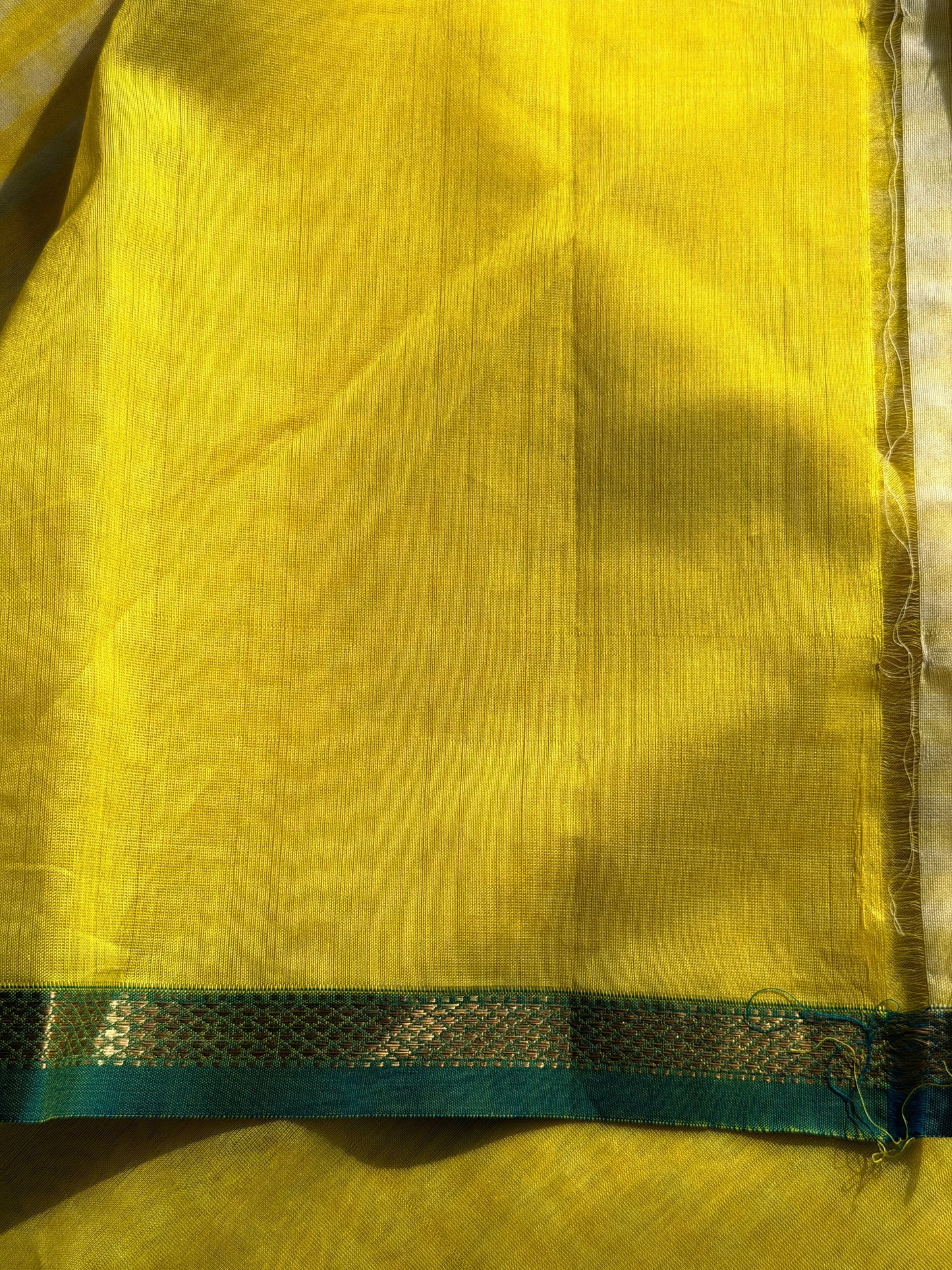 Handloom Maheshwari Yellow- TN343
