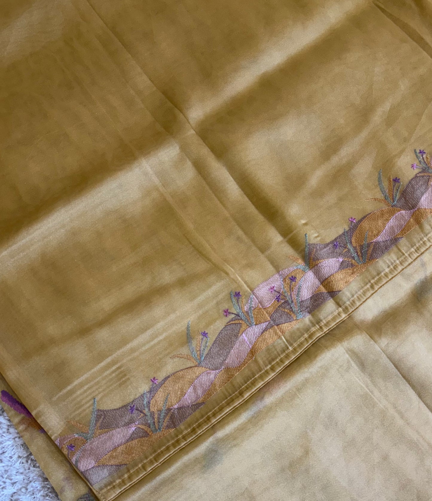 Pure Tissue Saree : Yellow - TN123