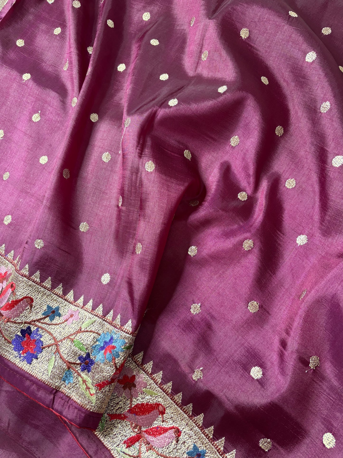 SILK BLEND SAREE : MAGENTA - TN009