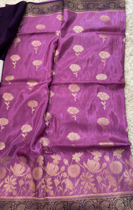 BANARASI SILK : PURPLE - TN003