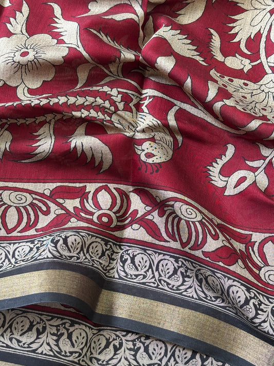 Mashru Silk : Red - TN032