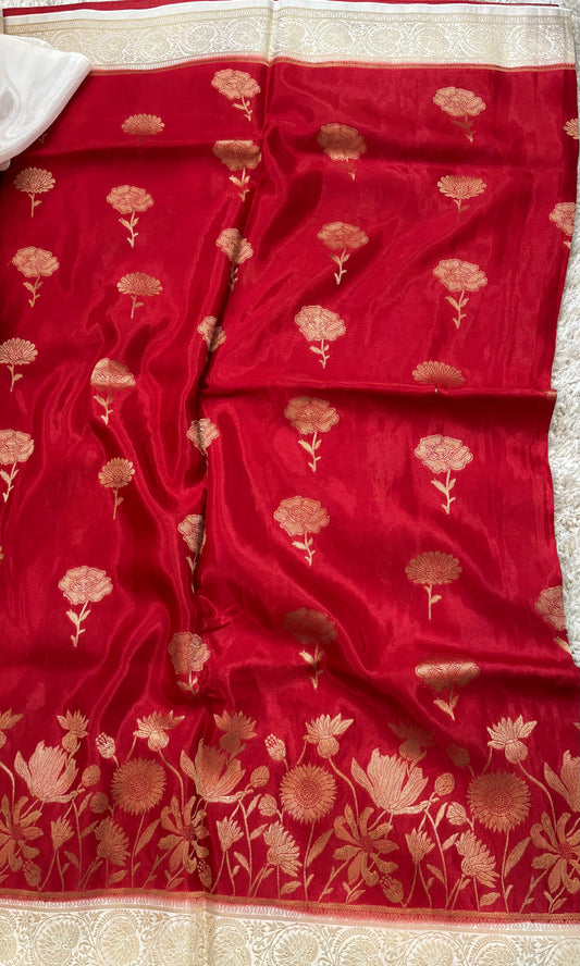 BANARASI SILK : RED - TN004