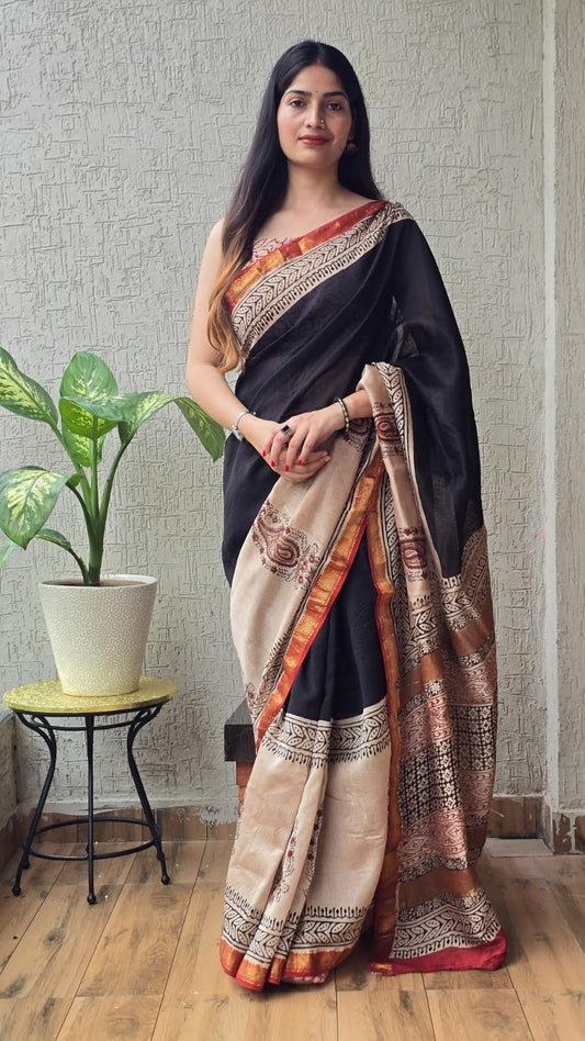 Maheshwari Silk Saree - TN150