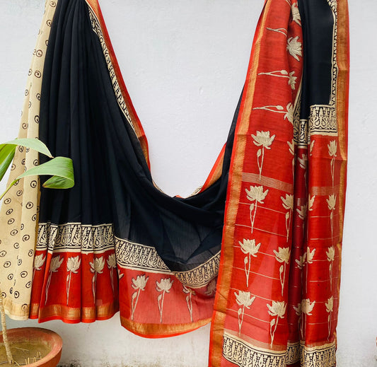 Maheshwari Silk Saree - TN158