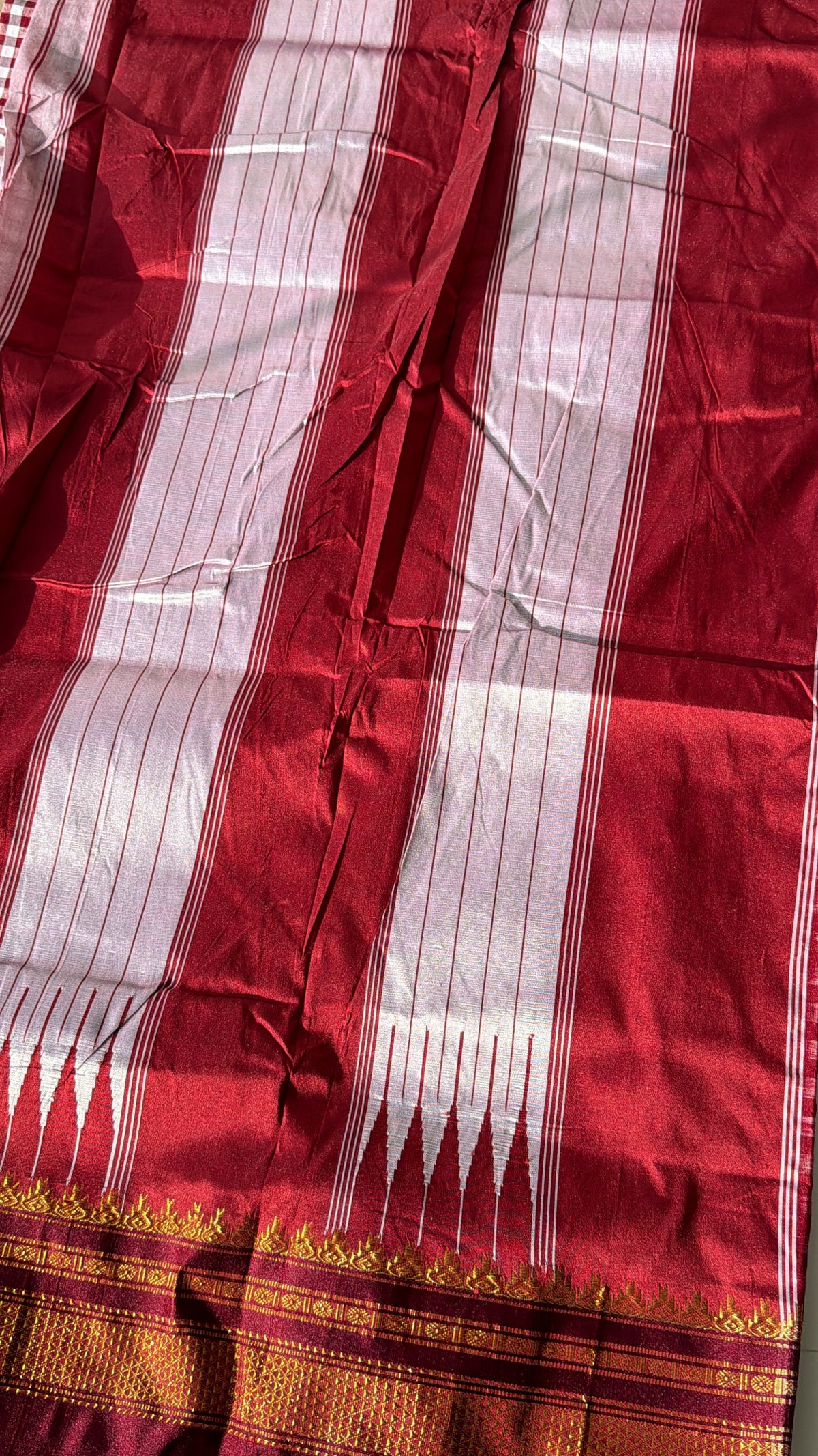 Maroon Ilkal Saree - TN439