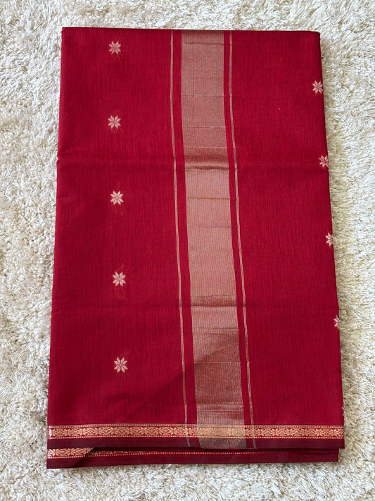 Maheshwari Cotton : Red - TN049