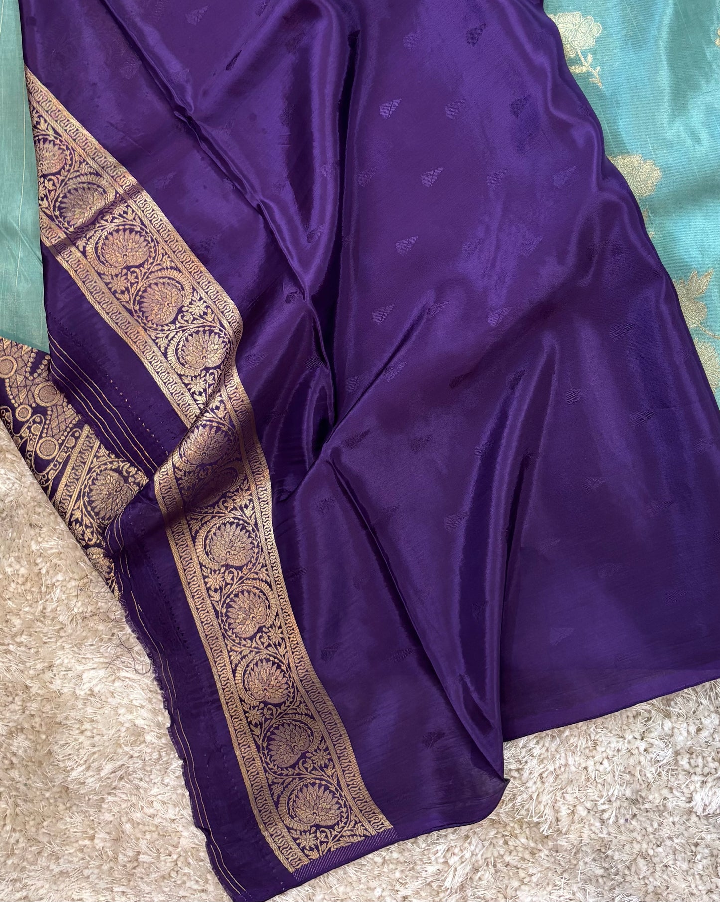 BANARASI SILK : AQUA GREEN - TN001