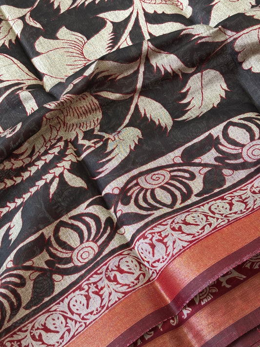 Mashru Silk : Black - TN031