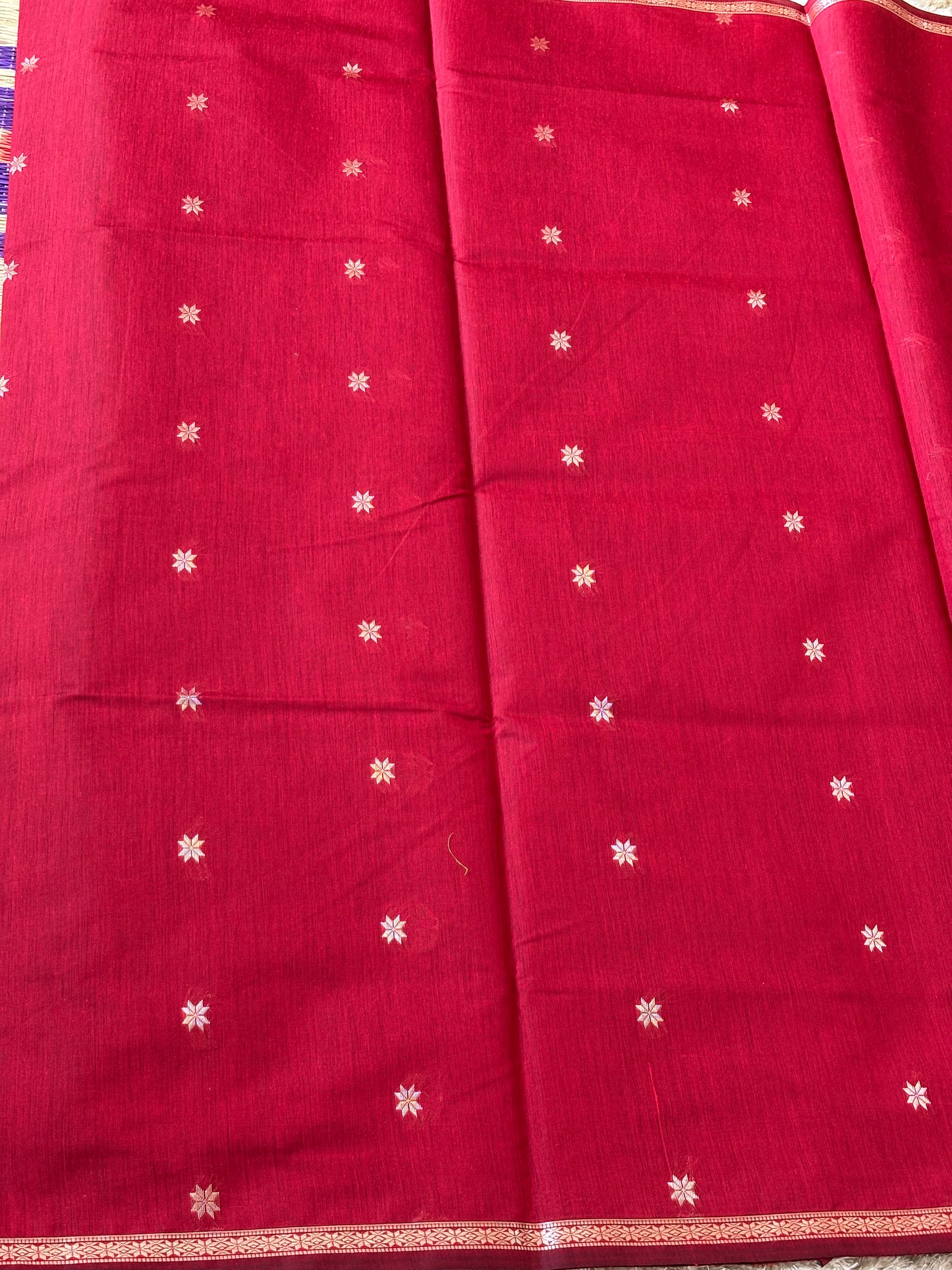 Maheshwari Cotton : Red - TN049