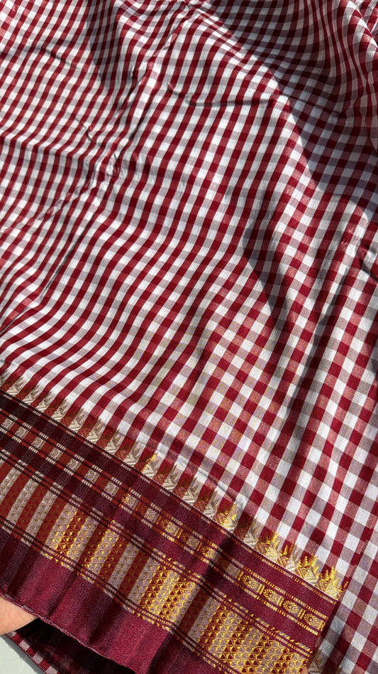 Maroon Ilkal Saree - TN439