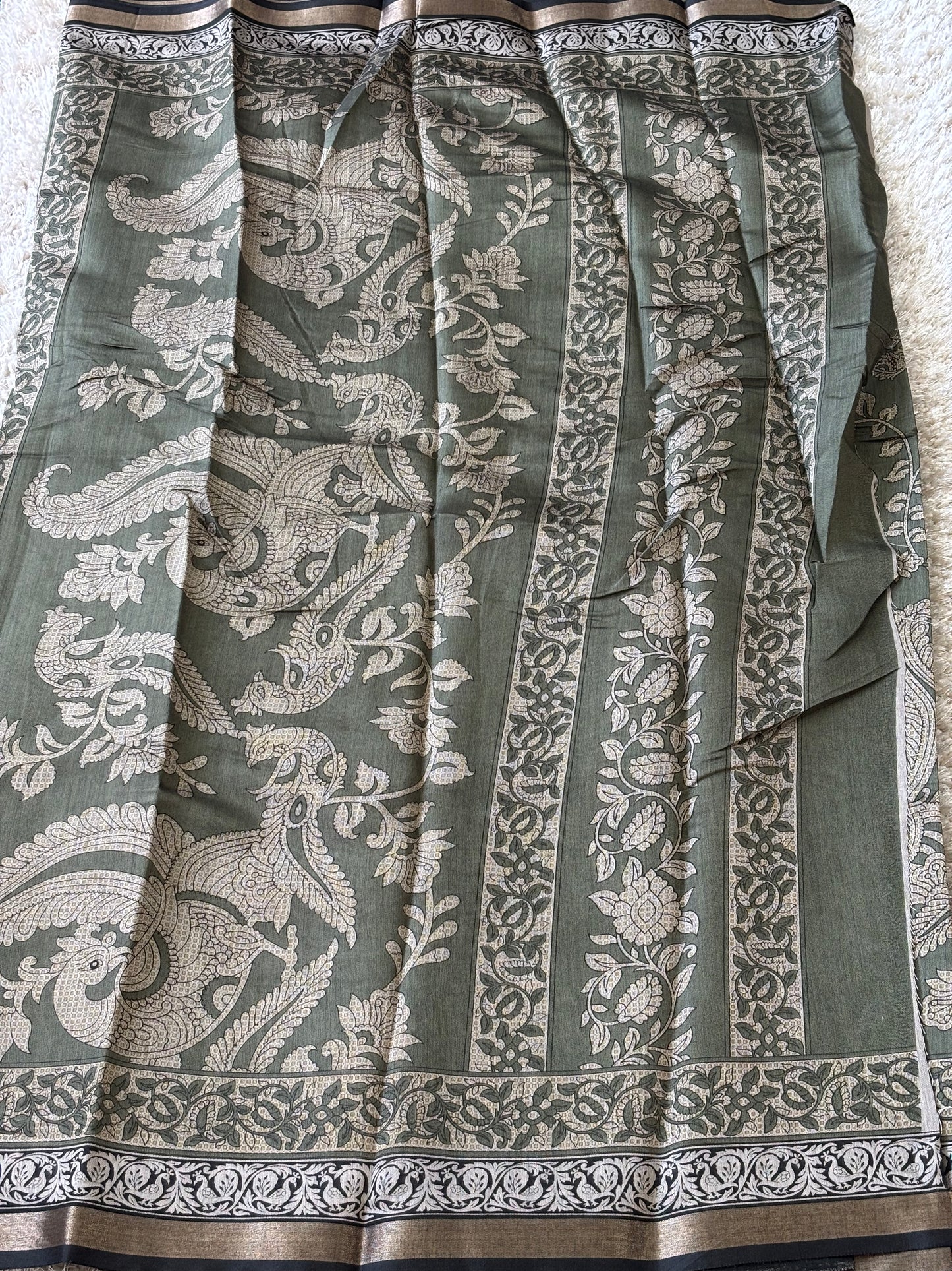 Mashru Silk : Green - TN034