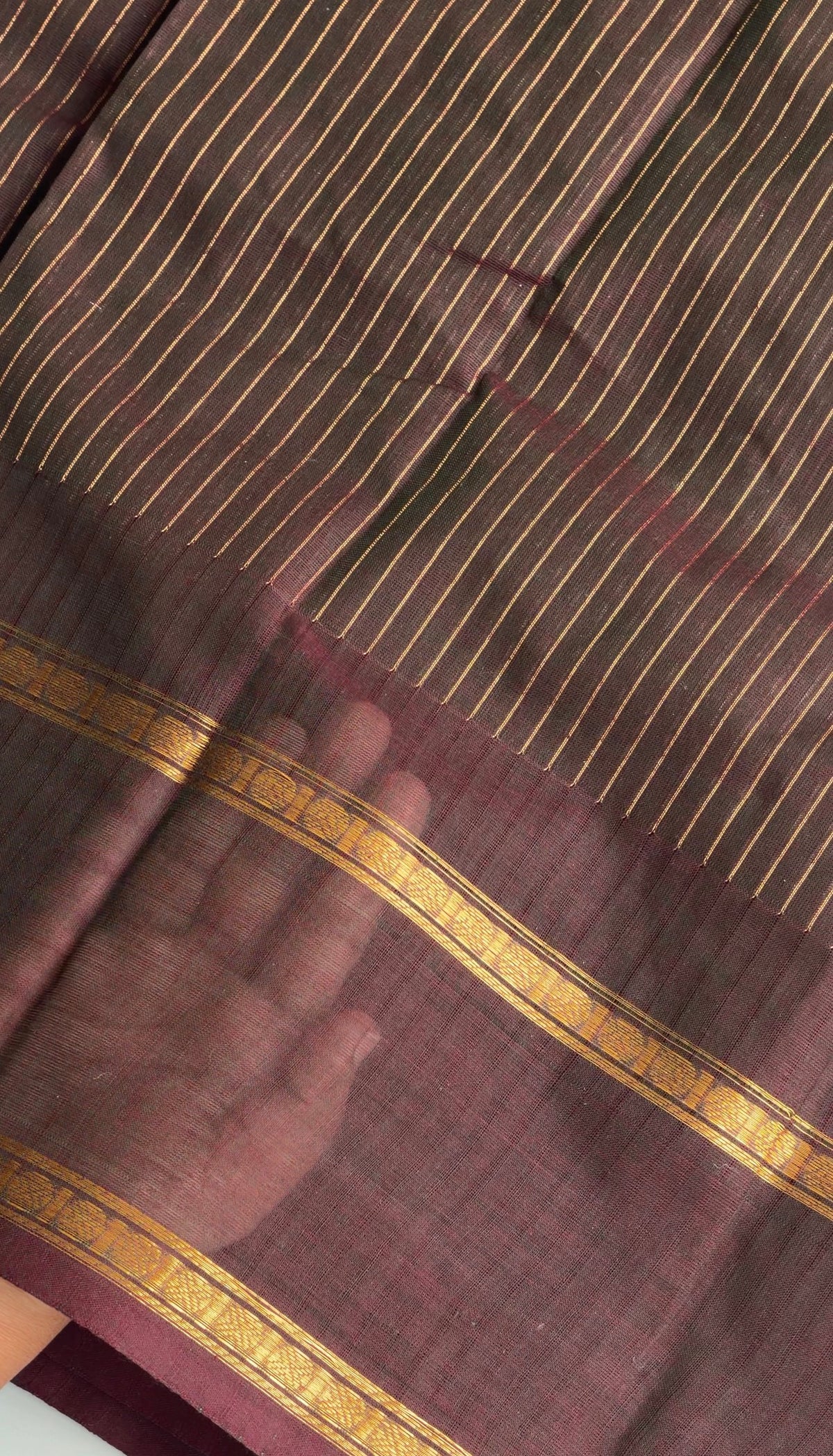 Brown Dual-Tone kanchi cotton - TN430