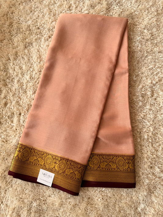 Peach & Maroon - Partly Pallu TN-281
