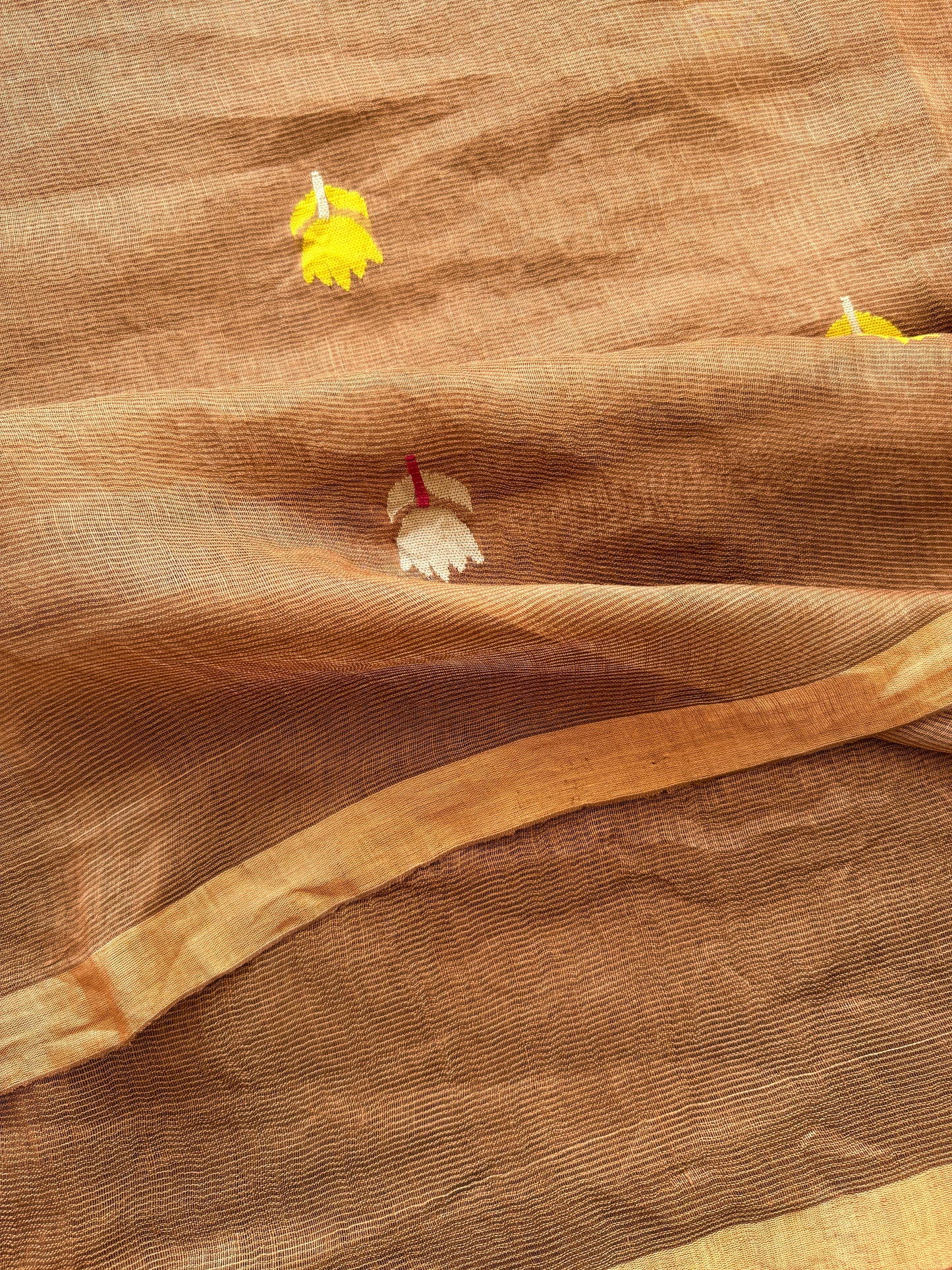 Silk Linen Jamdani Saree - TN287