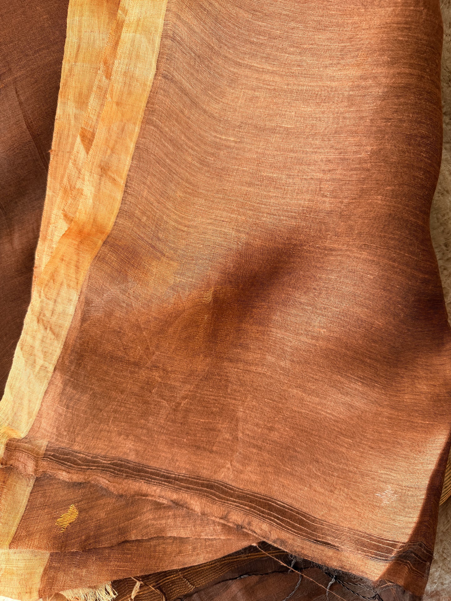 Silk Linen Banaras Jamdani Saree - TN286