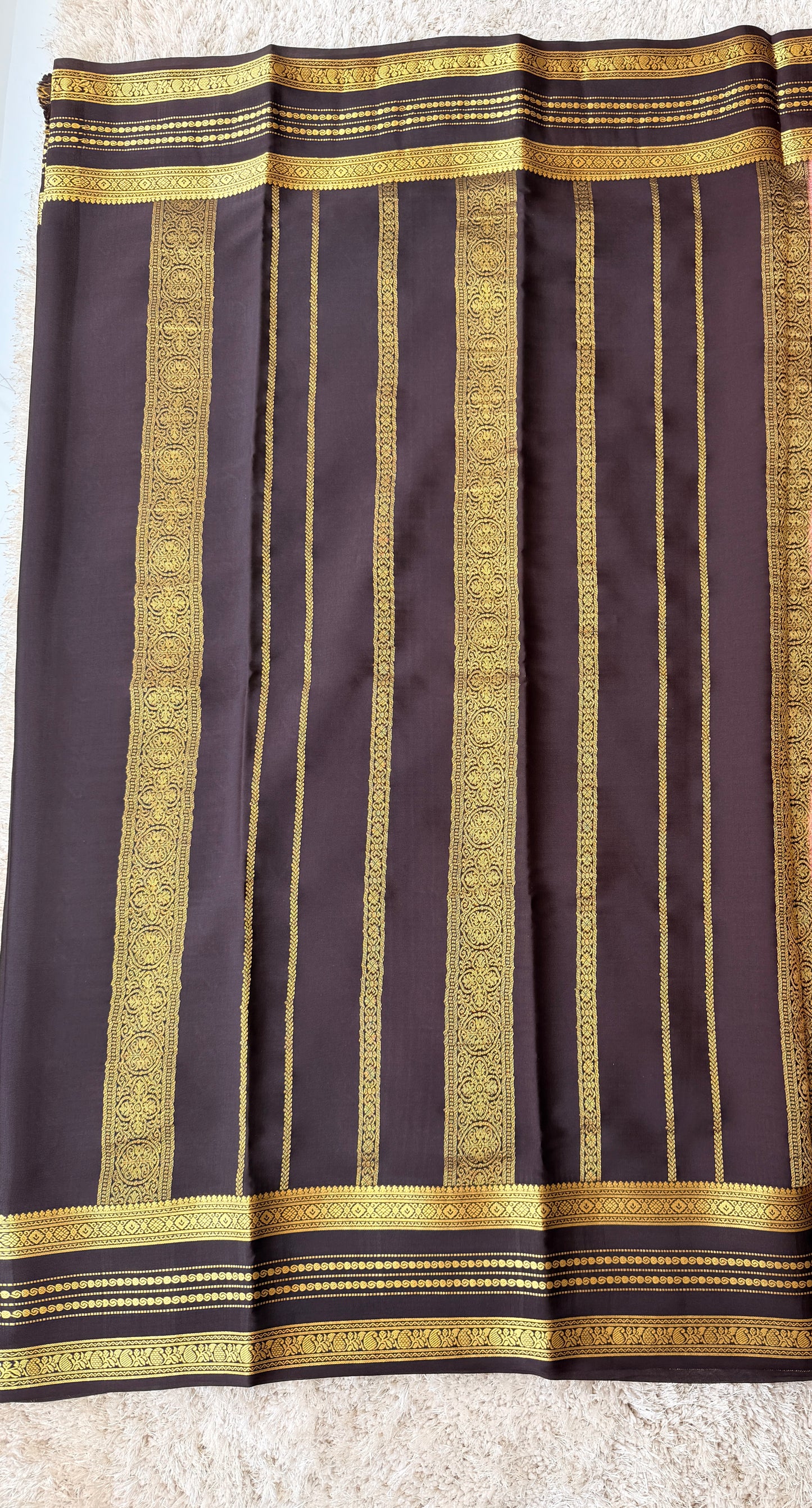 Baby Pink & Brown - Partly Pallu - TN186