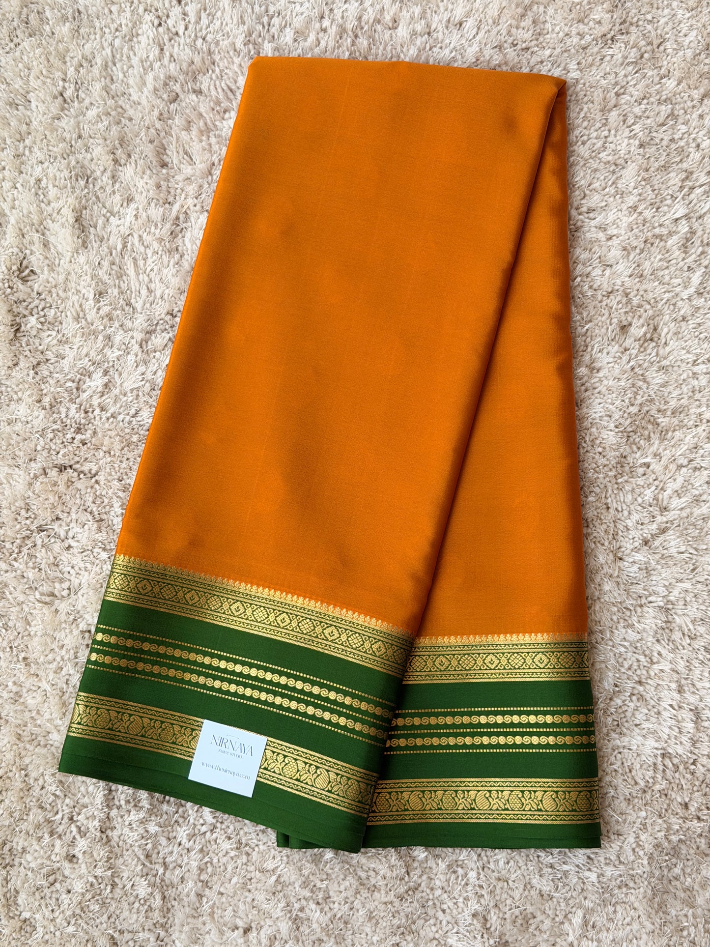 Yellow & Green - Partly Pallu - TN205
