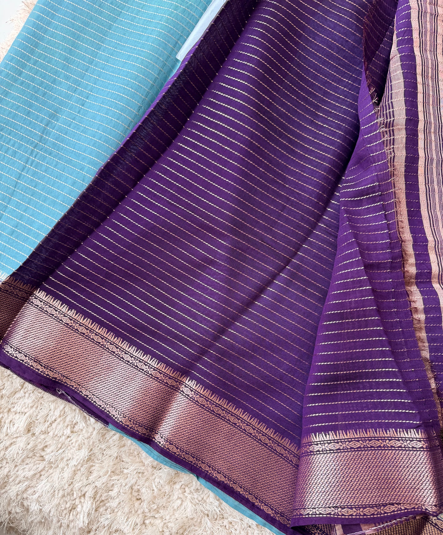 Sea Blue with Violet Border - TN256