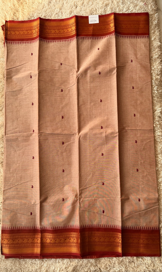 Cream with Red Border - TN055