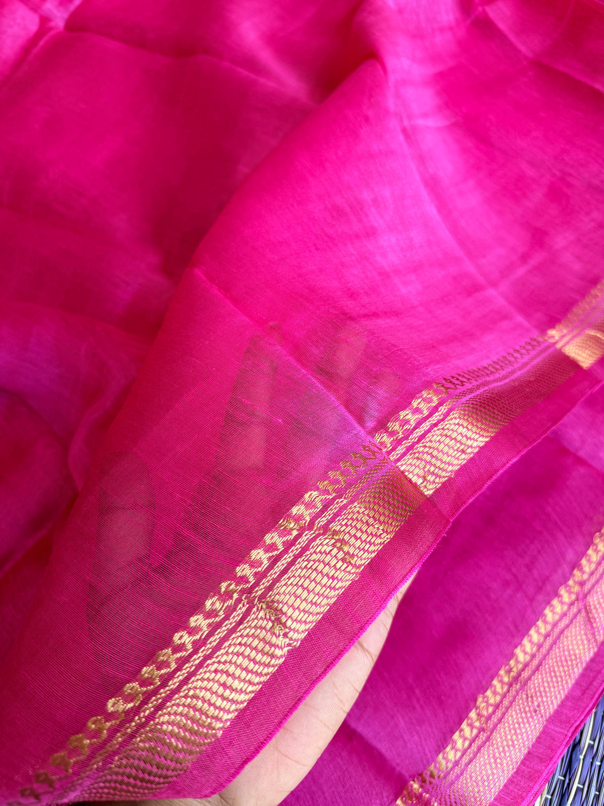 Pink Pure Linen Sare - TN340