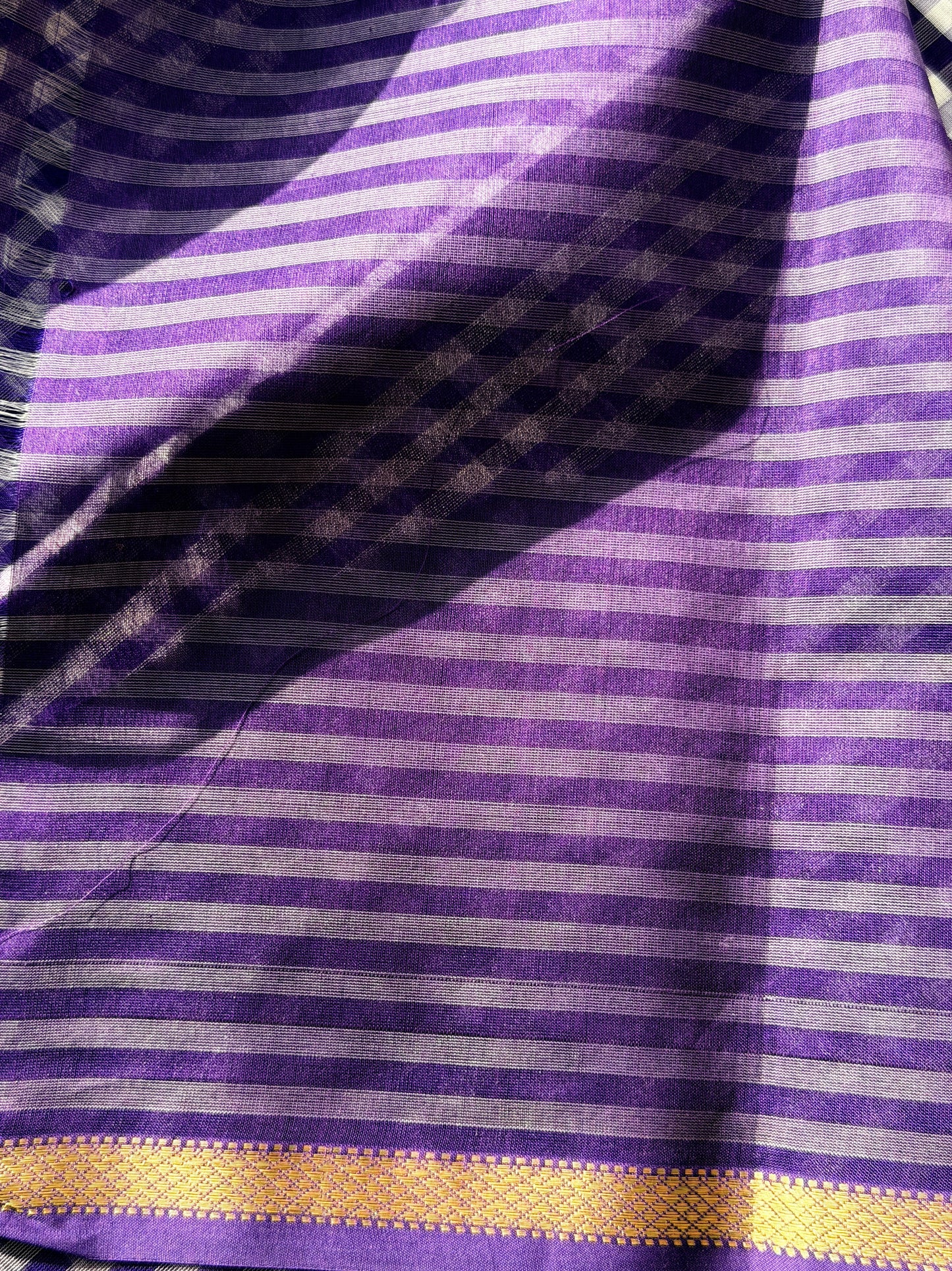 Handloom Maheshwari Purple - TN344