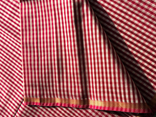 Handloom Maheshwari Pink - TN342