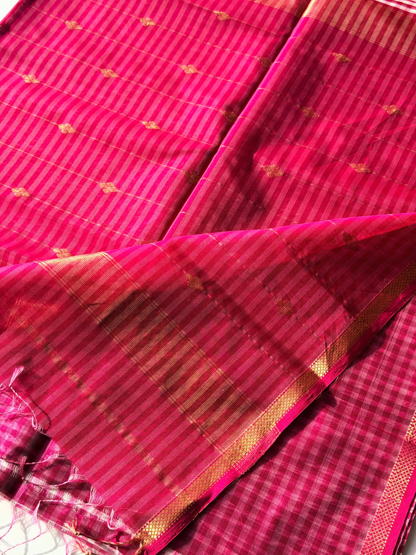 Handloom Maheshwari Pink - TN342
