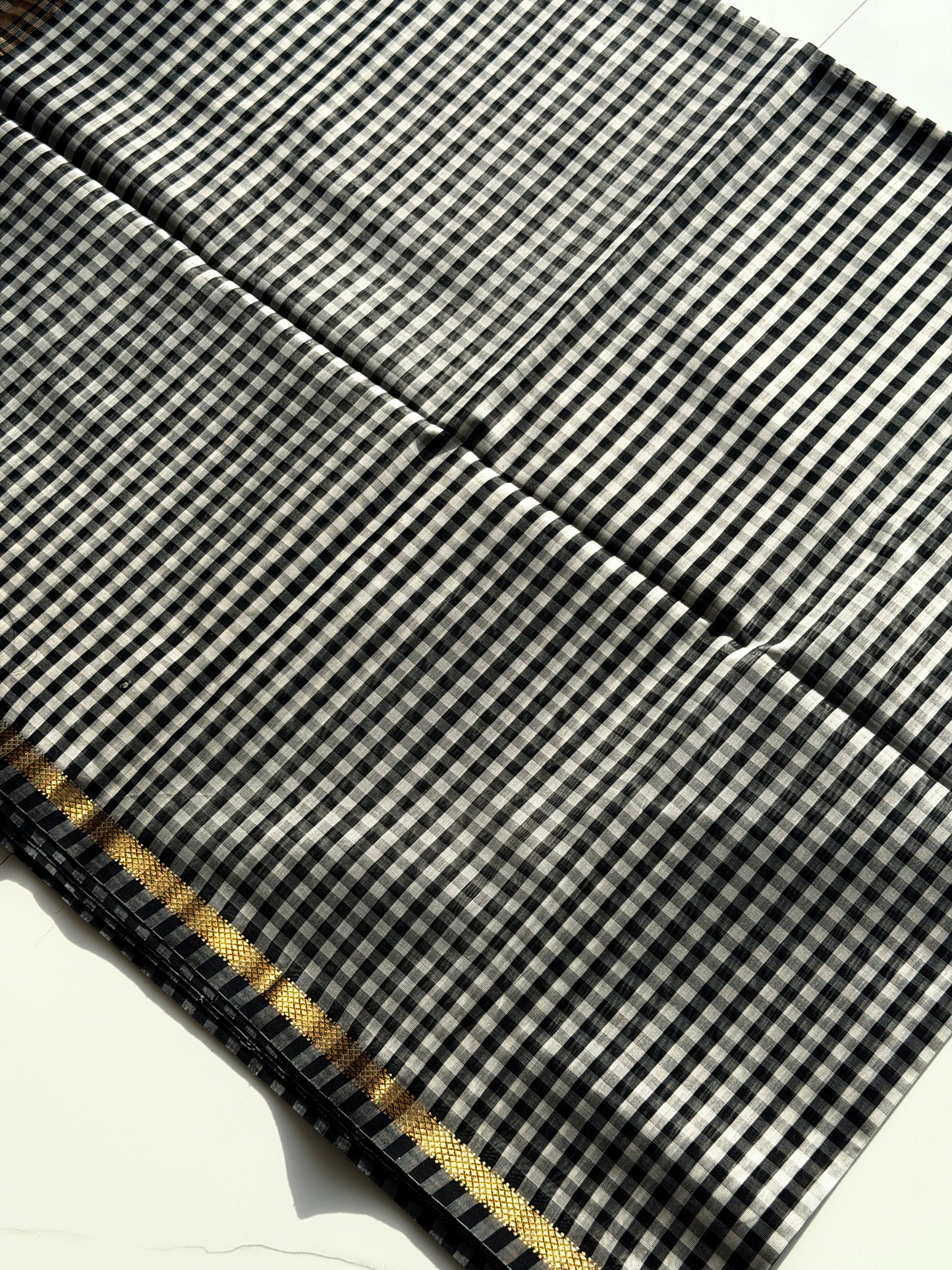 Handloom Maheshwari Black - TN341