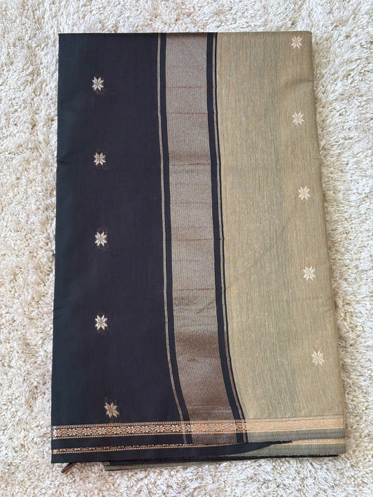 Maheshwari cotton : Grey - TN051