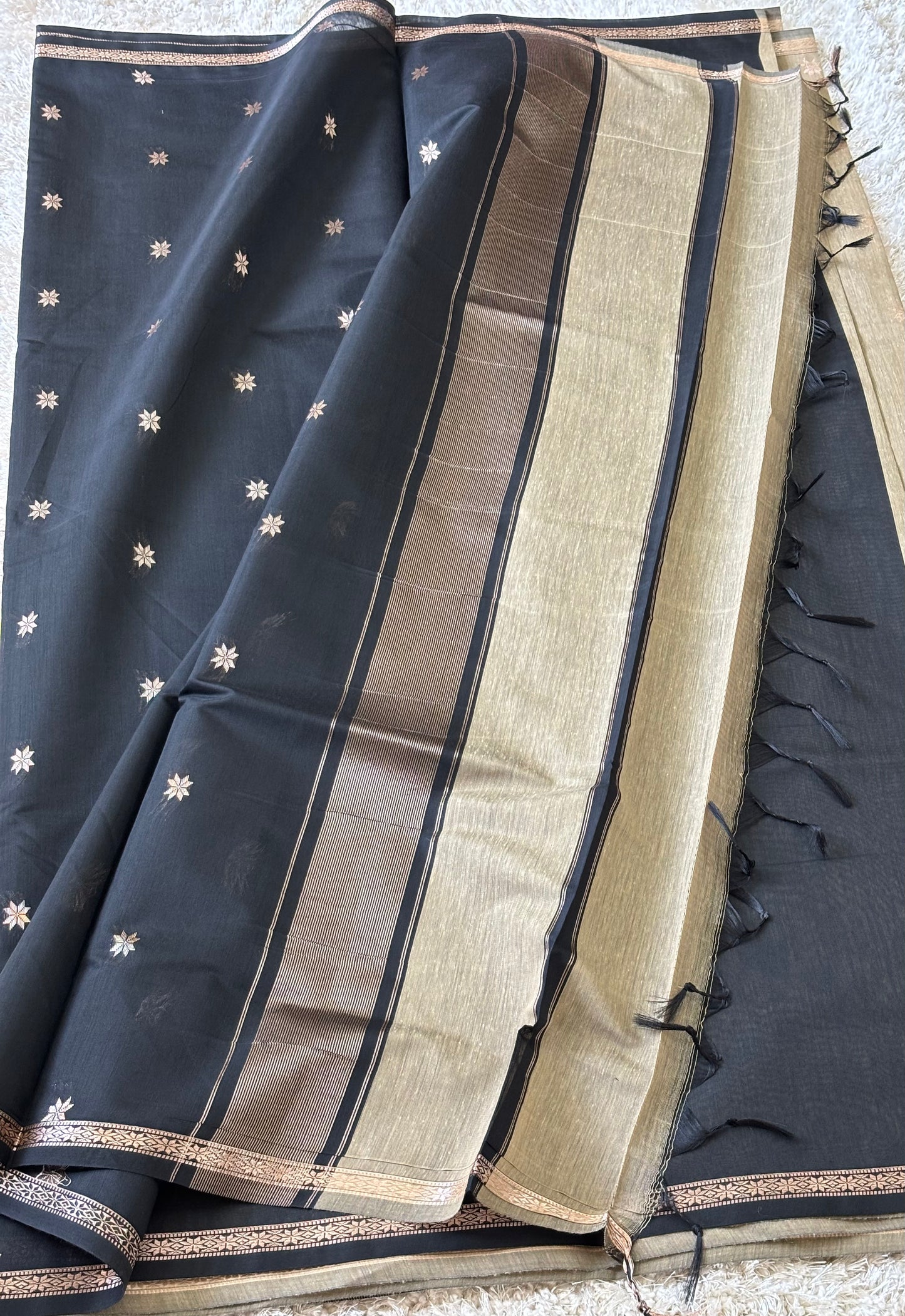 Maheshwari cotton : Grey - TN051