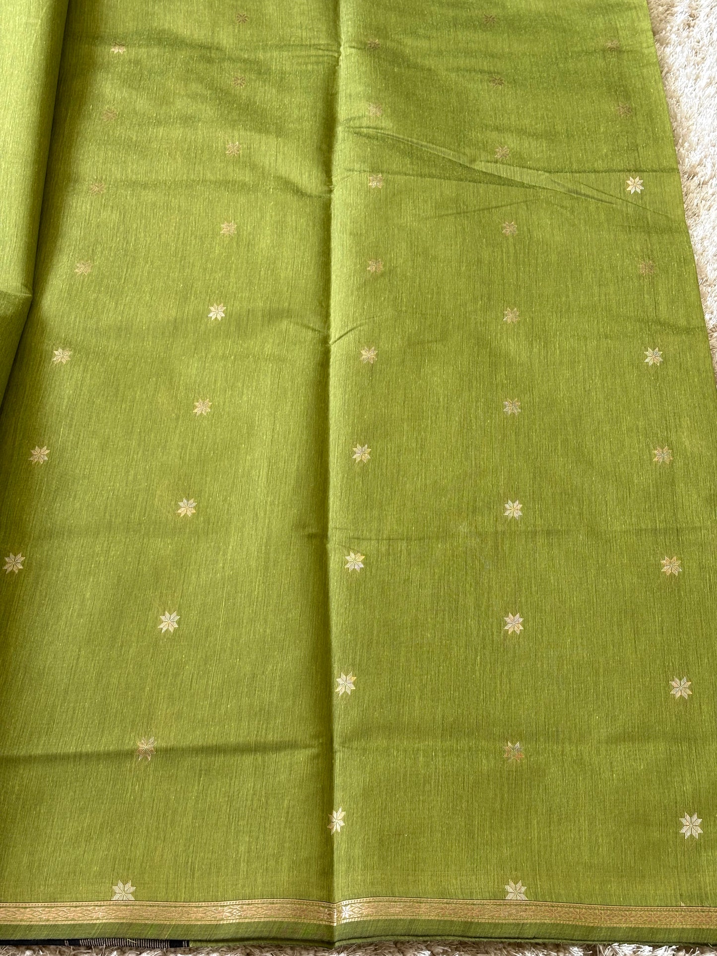 Maheshwari Cotton : Parrot Green - TN050