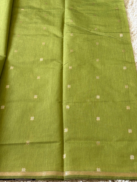Maheshwari Cotton : Parrot Green - TN050
