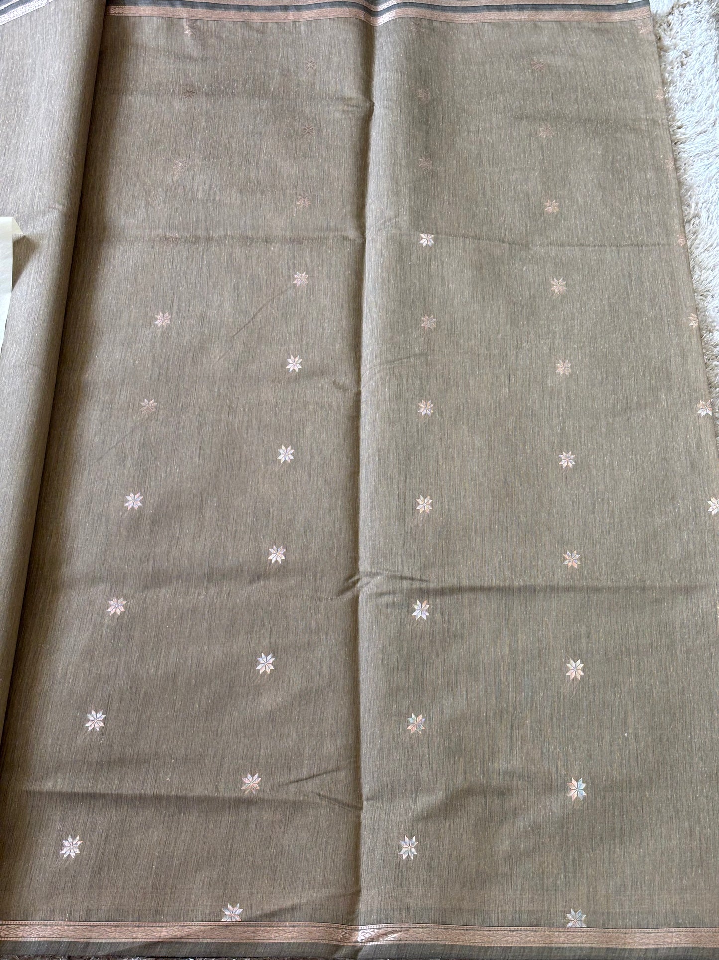 Maheshwari cotton : Grey - TN051