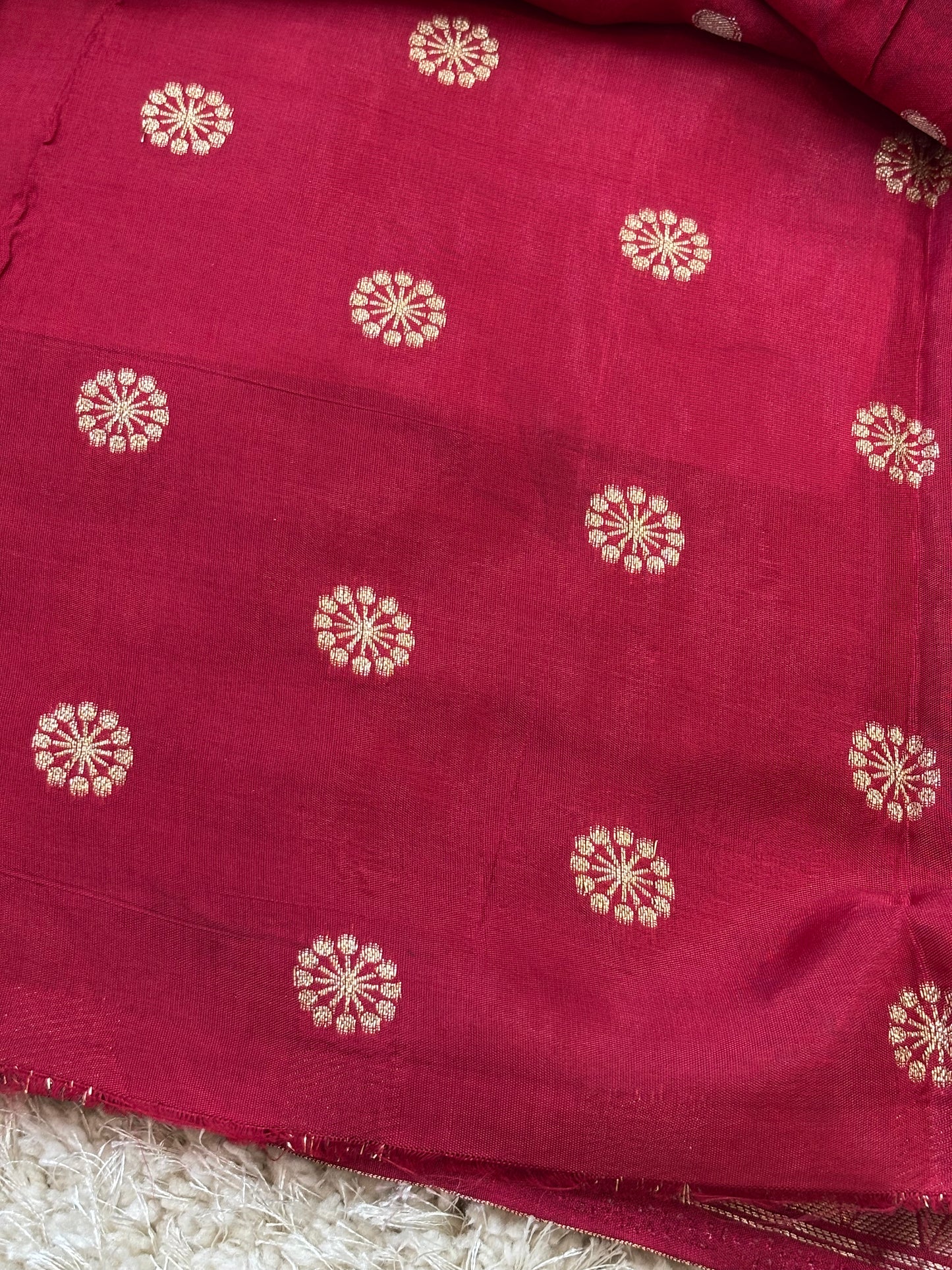 Digital Print Crepe Silk : Red - TN084