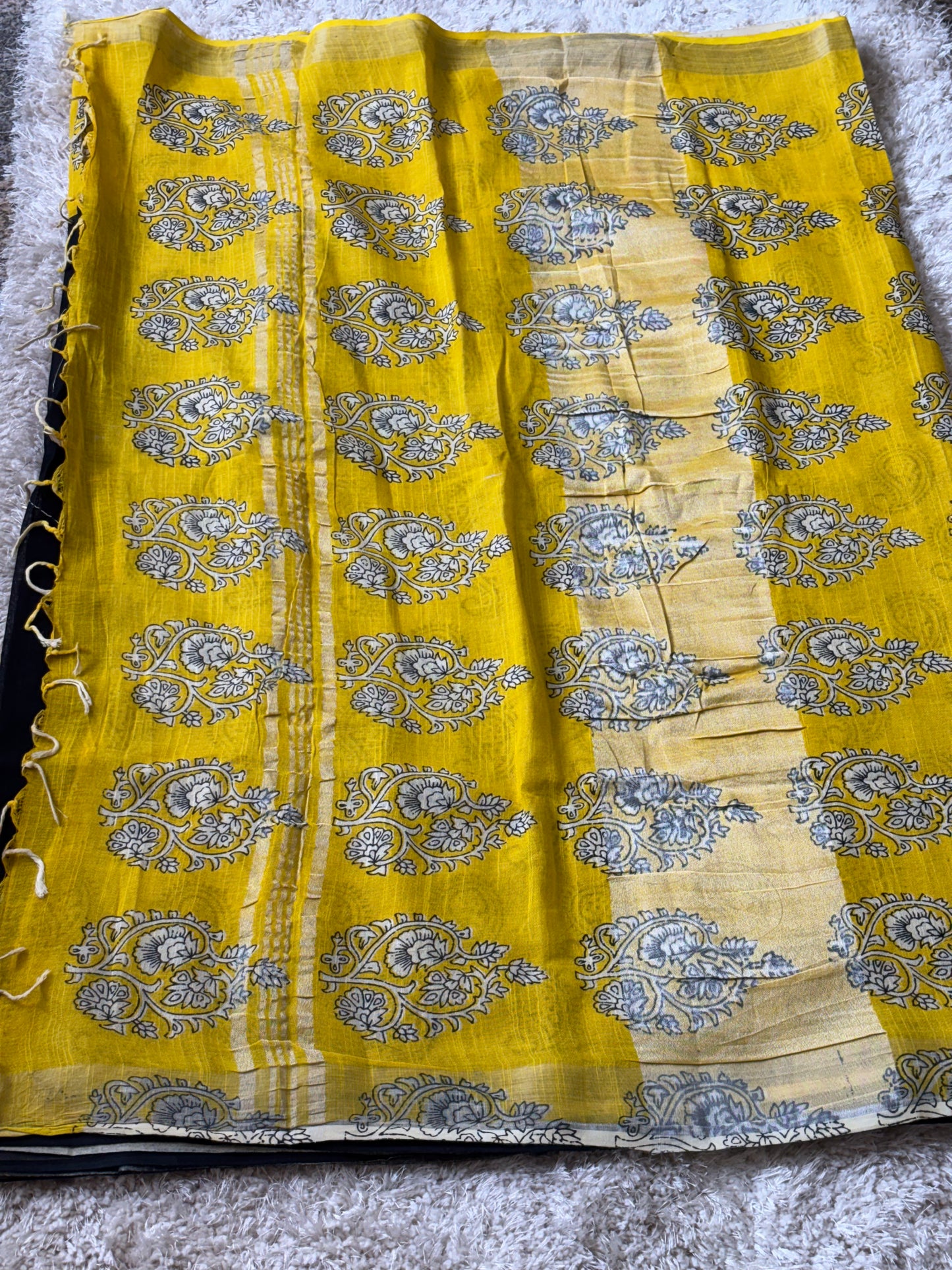 Linen Cotton : Black - TN104