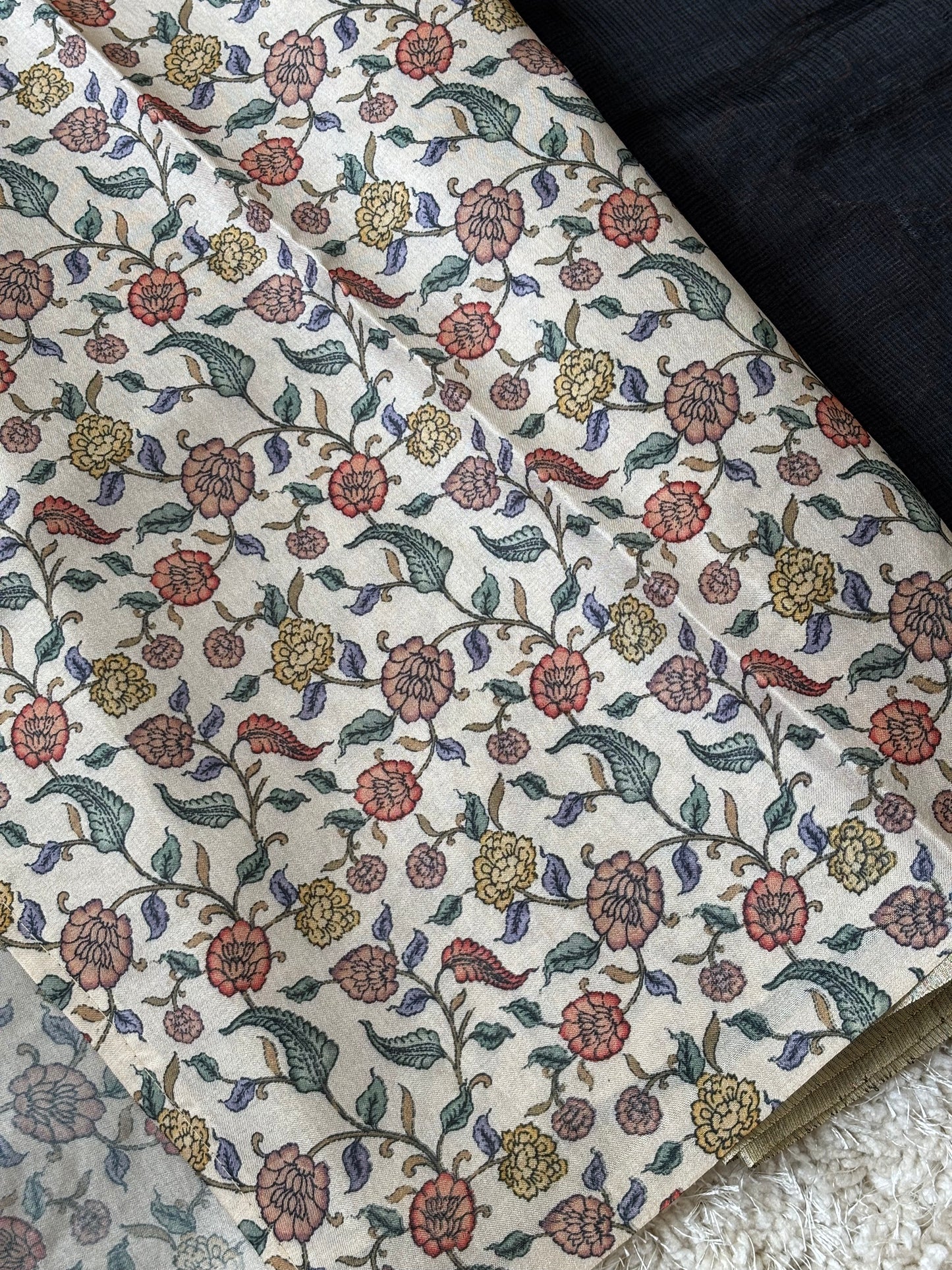 Pure Kota Silk Saree : Black - TN106