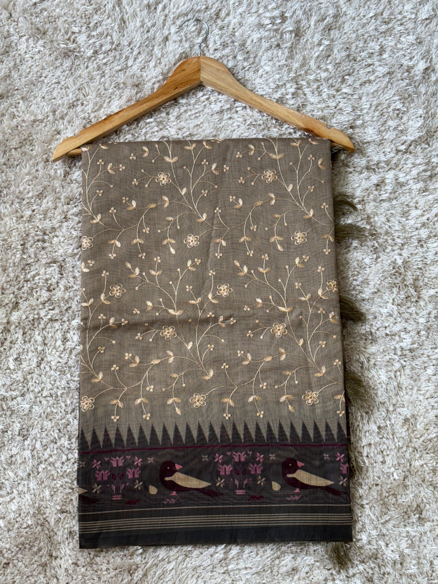 Soft Chanderi : Grey - TN114