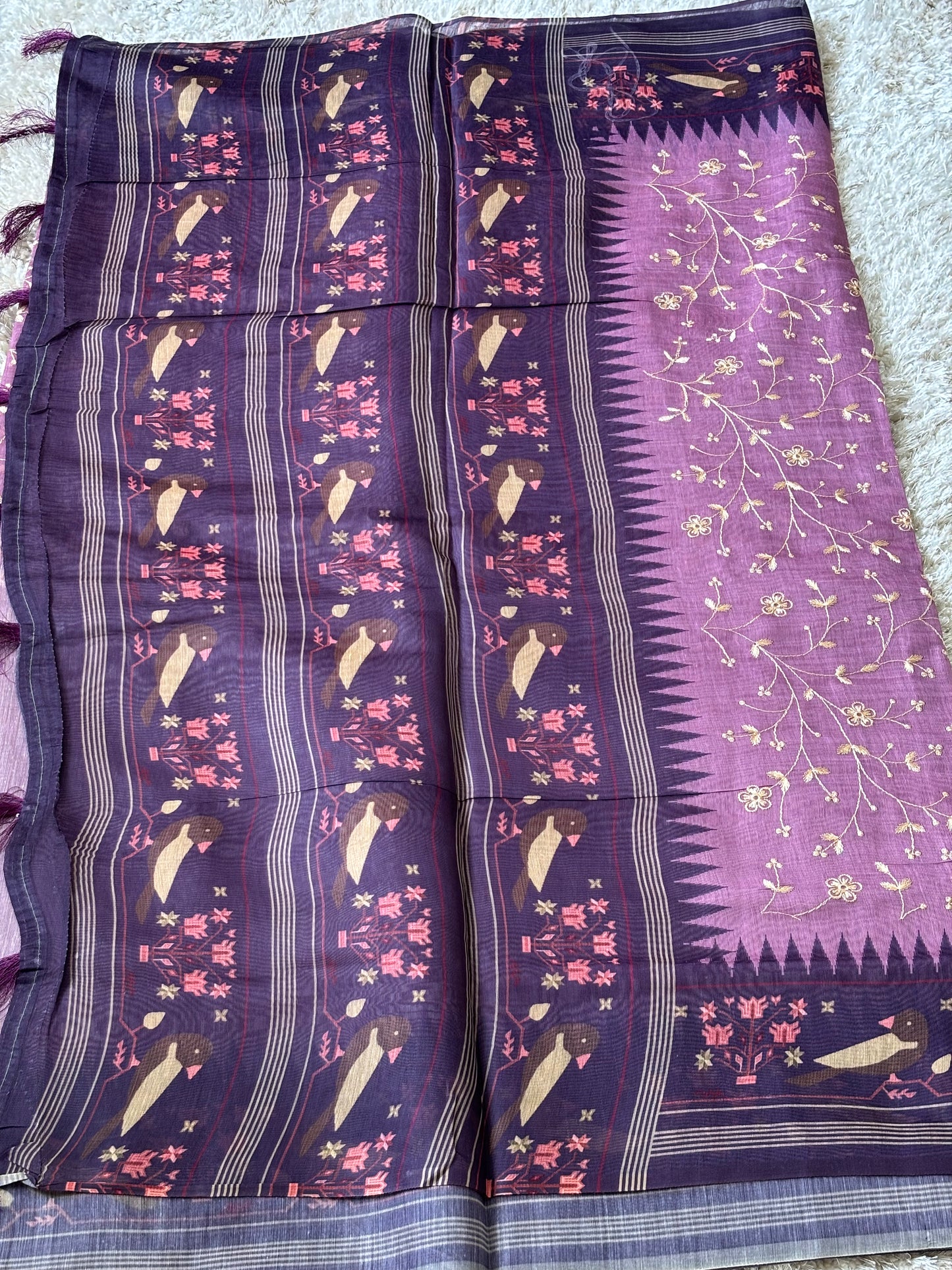 Soft Chanderi : Light Purple - TN115