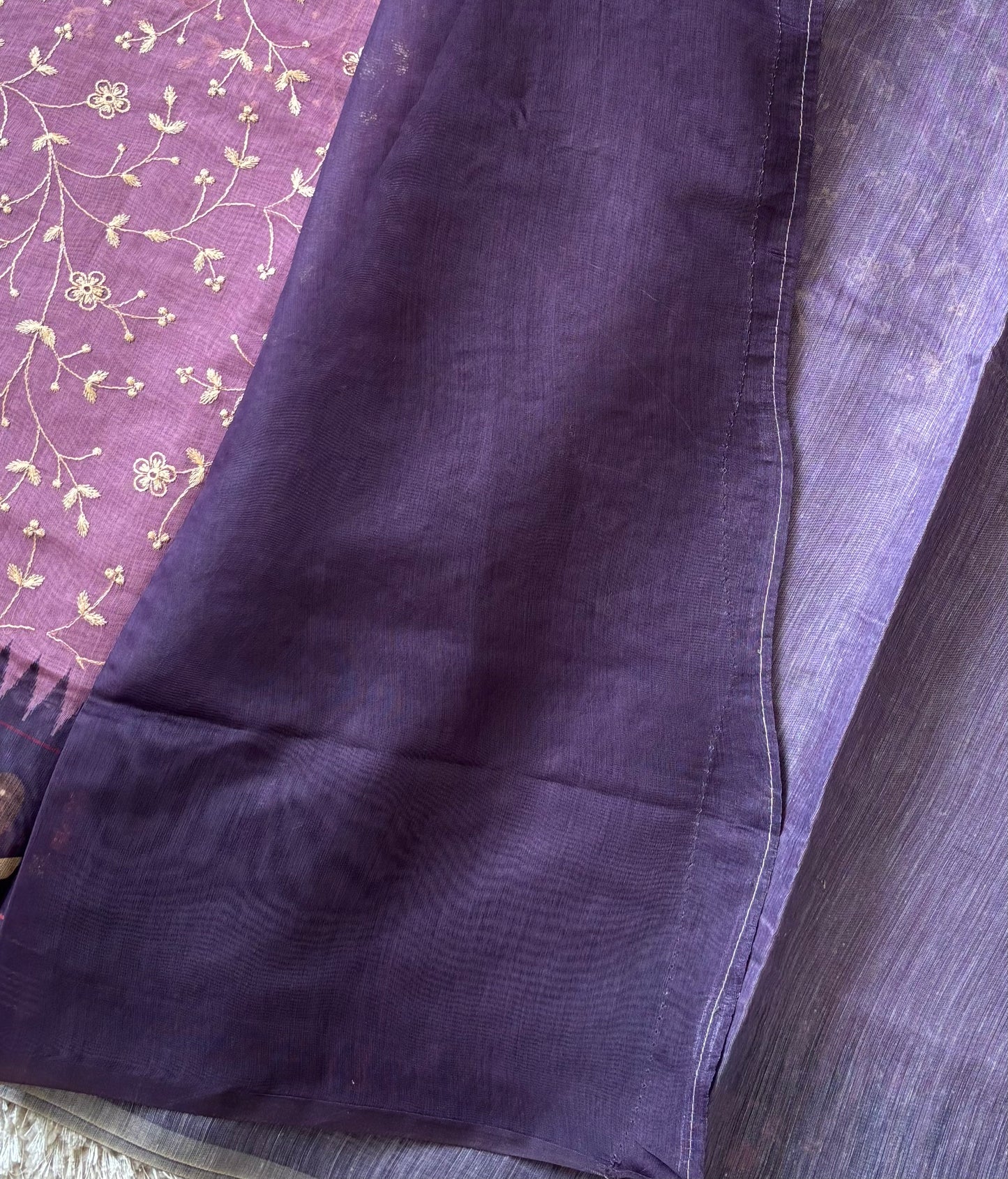 Soft Chanderi : Light Purple - TN115