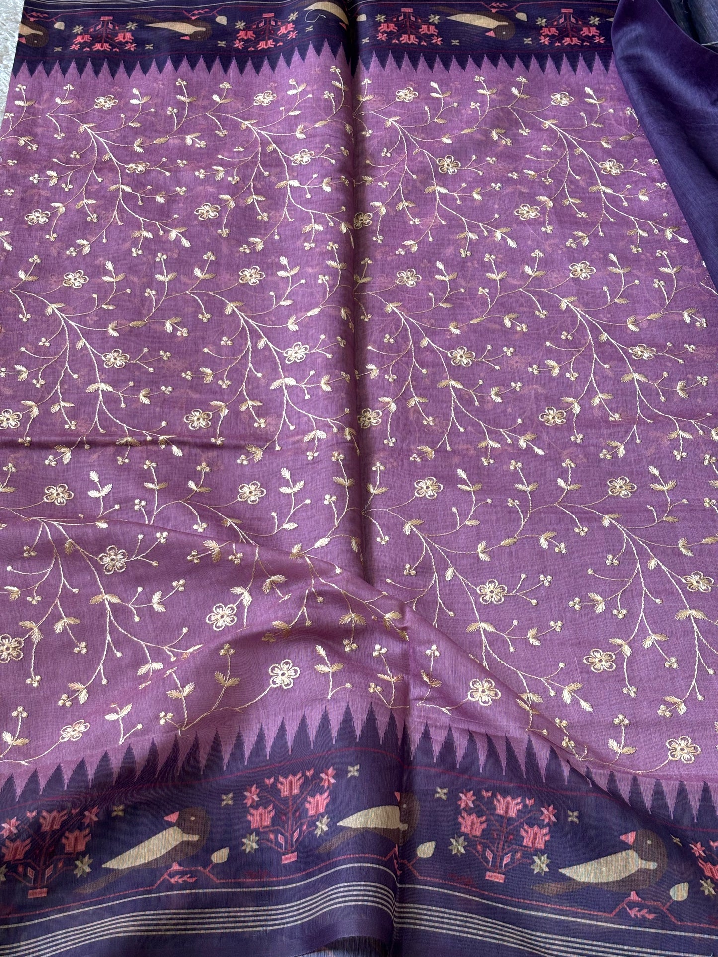 Soft Chanderi : Light Purple - TN115