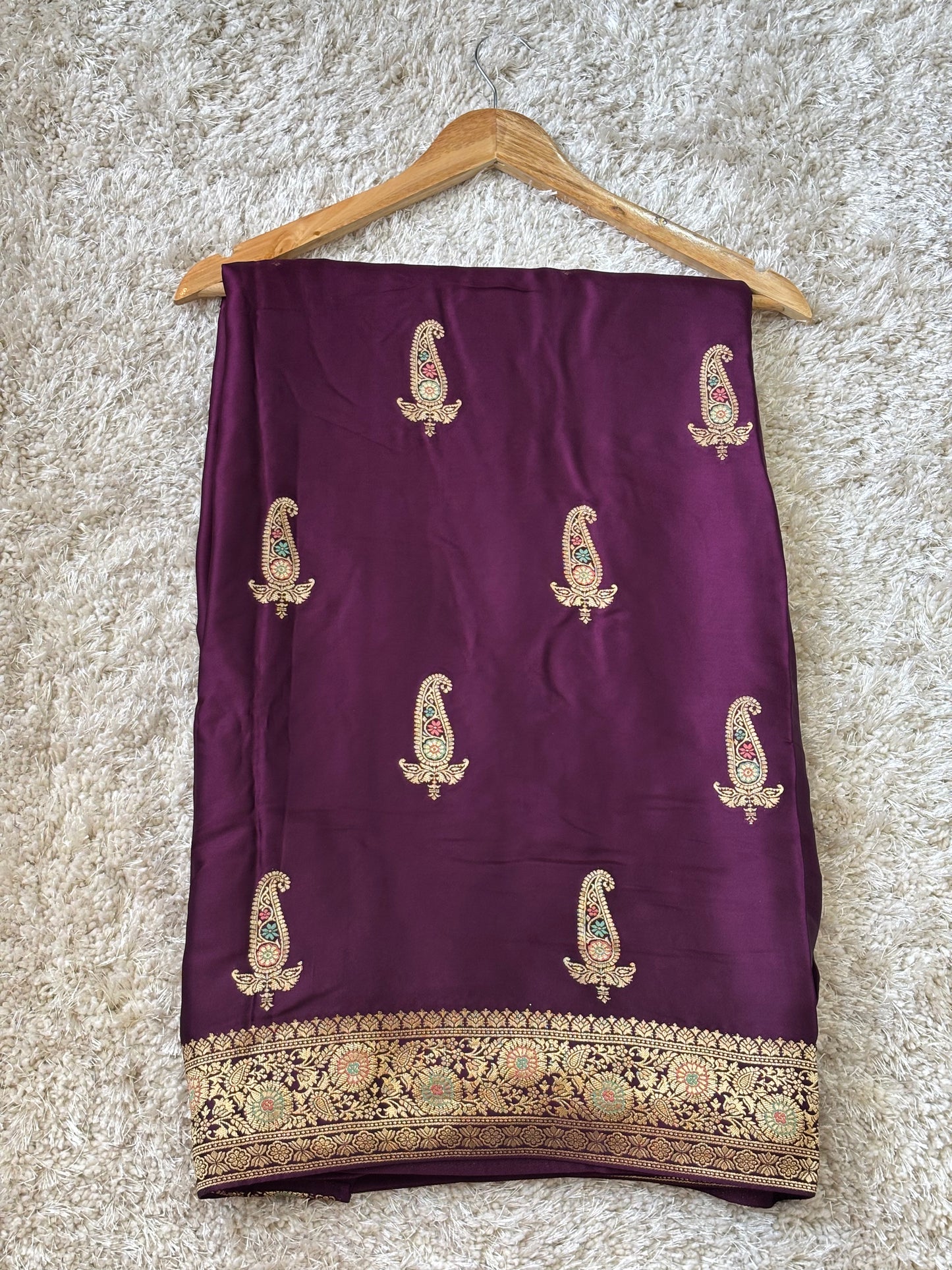 Pure Satin Silk : Deep Wine - TN117