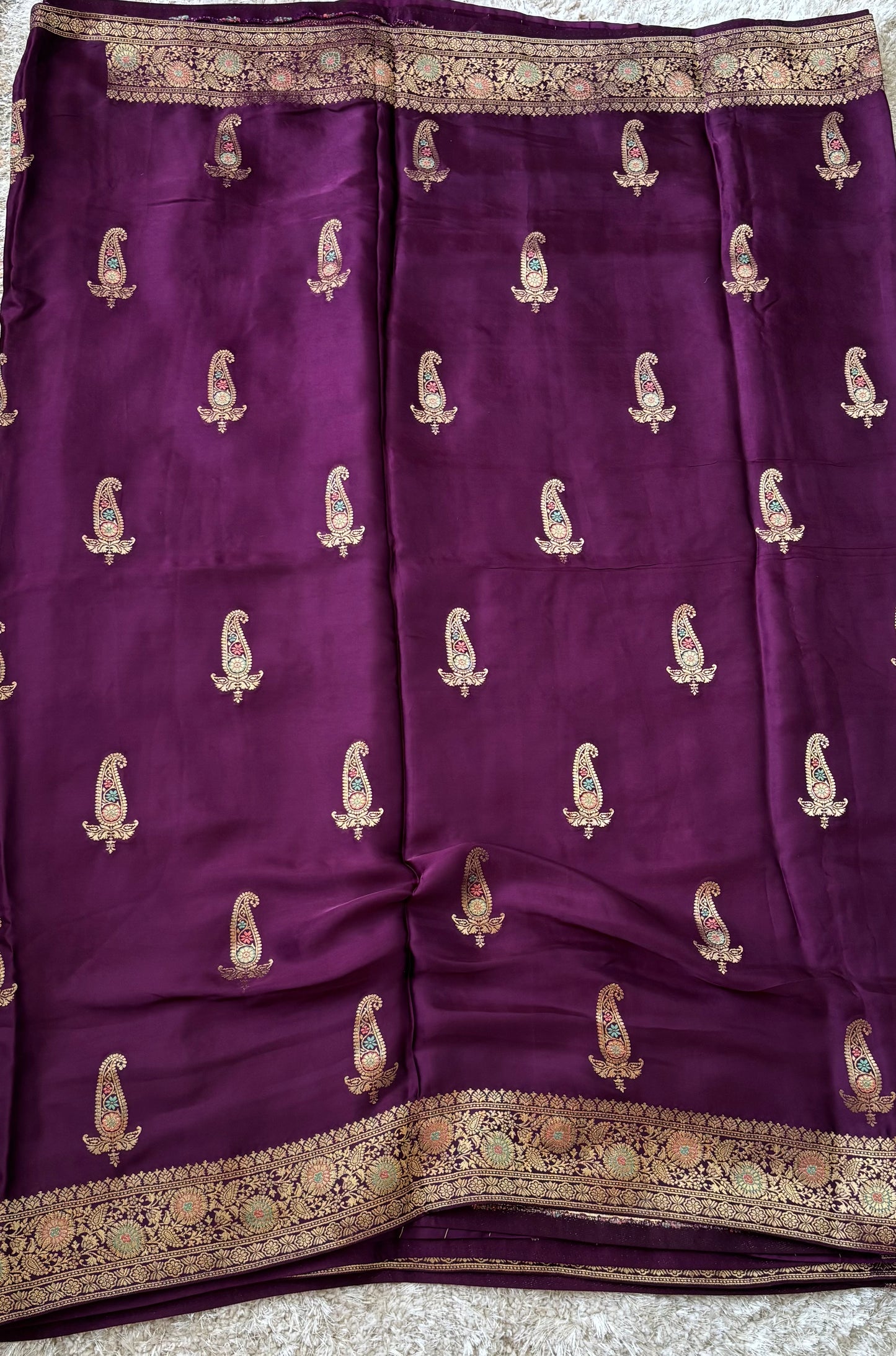 Pure Satin Silk : Deep Wine - TN117