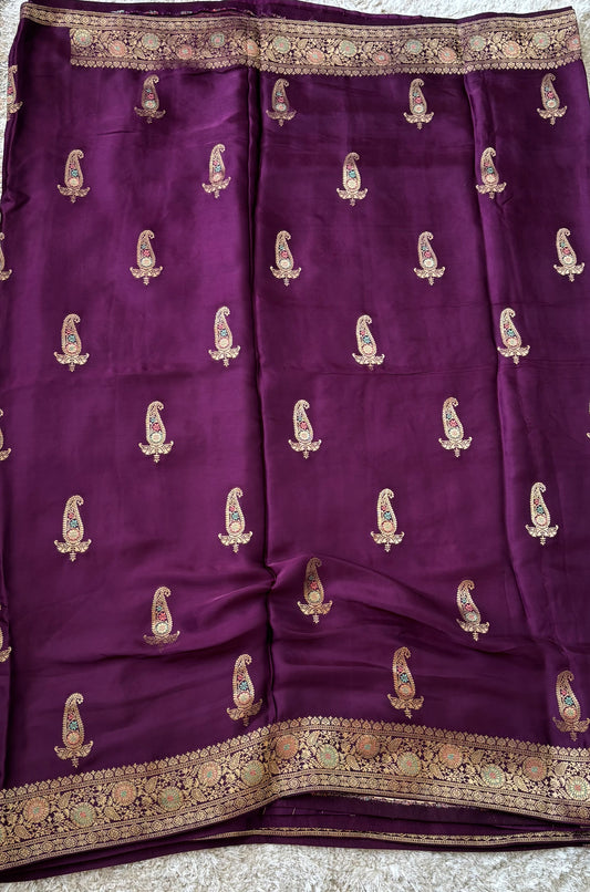 Pure Satin Silk : Deep Wine - TN117