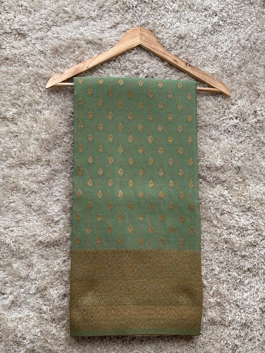 Crepe Georgette : Green - TN138