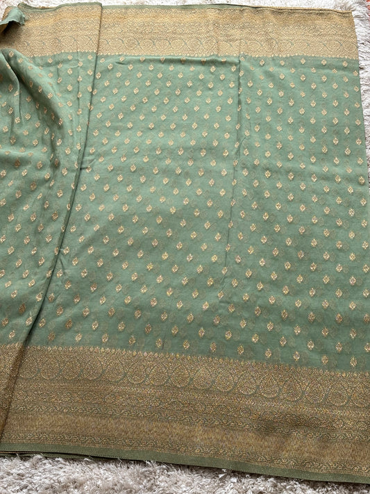 Crepe Georgette : Green - TN138