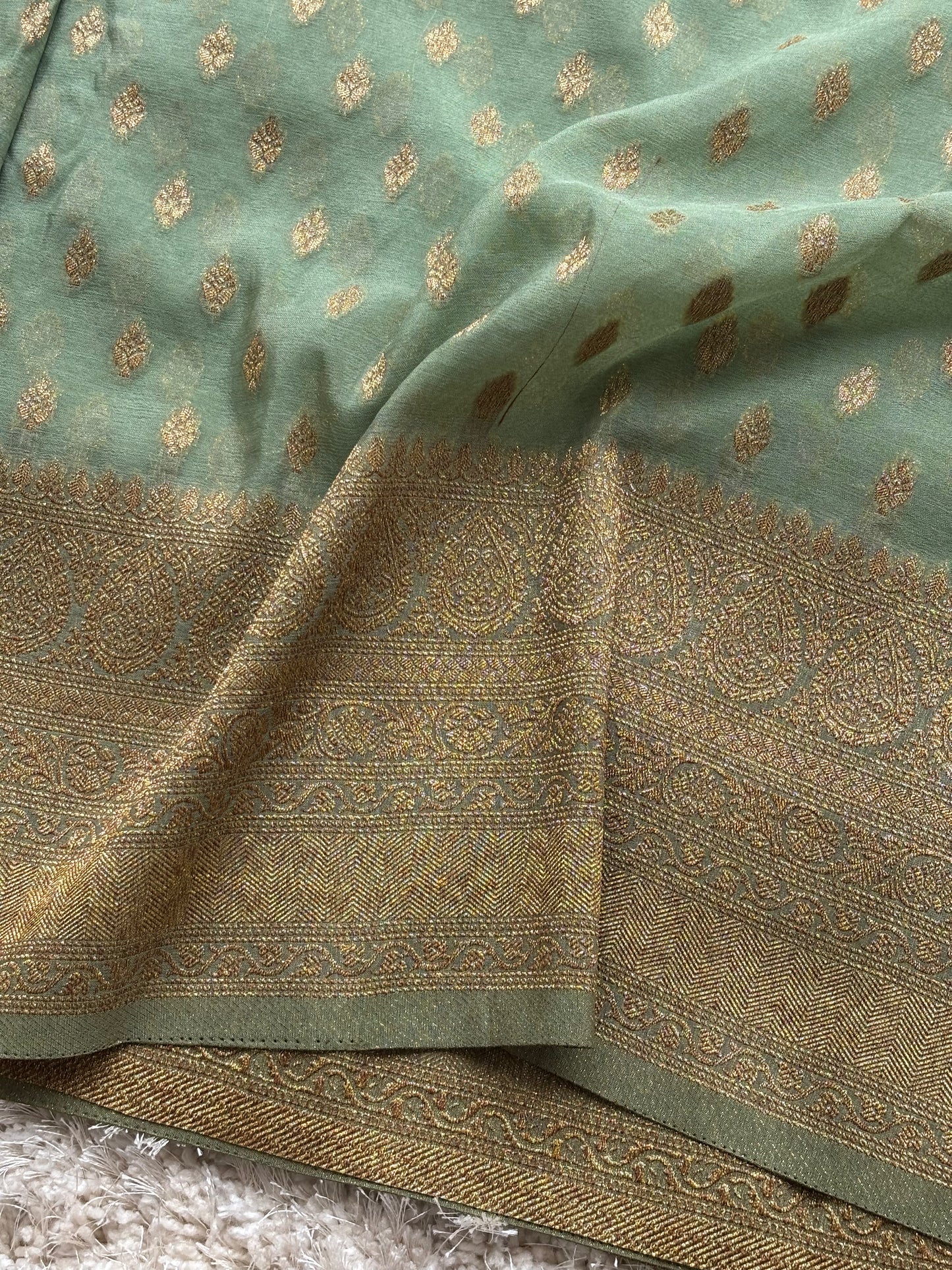 Crepe Georgette : Green - TN138